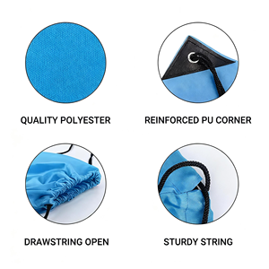 Blue Polyester <b>Drawstring</b> <b>Backpack</b> Plain Dyed Portable Sport Bag for Outdoor Use Sport Bag for Outdoor Use Best Price Wholesale - Product Image 4