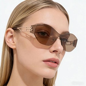 Lunettes de soleil tendance tout-en-un pour femmes ou hommes, montures de lunettes de soleil, lunettes de luxe, nouvelle collection, lunettes de vue - Product Image 1