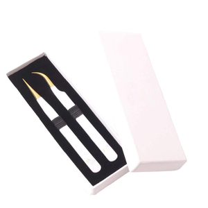 Accessoire de précision pour cils, idéal pour les soins et la pose de faux cils. Pince à épiler professionnelle pour salons de maquillage, pour l'application et le coiffage des cils. - Product Image 4