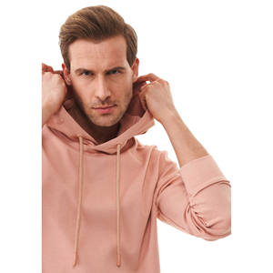 Conjunto de Sudadera con Capucha y Pantalones Cortos para Hombre, 100% Algodón, Transpirable, Cómodo, Elegante, Diseño Sólido, Ropa Casual de Primavera - Product Image 3
