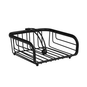 New Trending Minimalist Design Matte <b>Black</b> Powder Coated Finished Iron Napkin Holder For Outdoor Dining Restaurant Tableware - Product Image 5