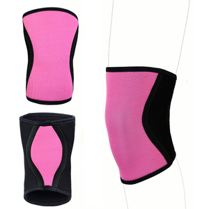Neoprene Knee Pad Black Yellow Breathable Quick Dry Compression Sleeve Unisex Pull-On Sports Protection All Seasons - Product Image 4