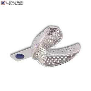 Bandeja de Impresión Dental Premium con Borde L3, Sólida, Tamaño M Inferior, de Acero Inoxidable, Reutilizable, Autoclavable, Sin Perforaciones - Product Image 2