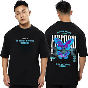 T-shirt de qualité supérieure pour homme t-shirt épais en coton unisexe avec logo personnalisé de haute qualité - Product Image 2