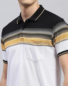 Men's <b>Half</b> Sleeve for Polo <b>Shirt</b> with <b>Button</b> Decoration Regular Fit T-<b>Shirt</b> with Striped Design DDP Shipping - Product Image 5