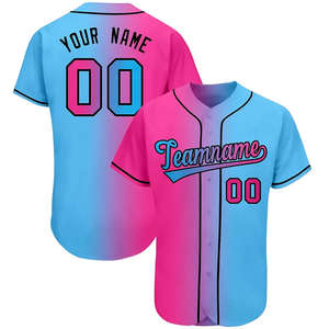 Maillots de baseball personnalisés en polyester respirant pour adultes et jeunes, uniformes de sport imprimés, ensemble de style OEM/ODM, vente en gros en vrac - Product Image 2