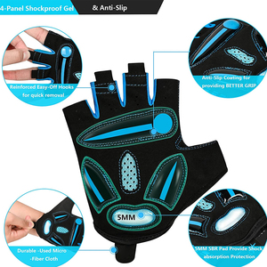 Liquidación de Guantes Deportivos de Medio Dedo para Ciclismo, Gimnasio y Fitness, Guantes Antideslizantes para Ciclismo de Montaña y Carretera - Product Image 4