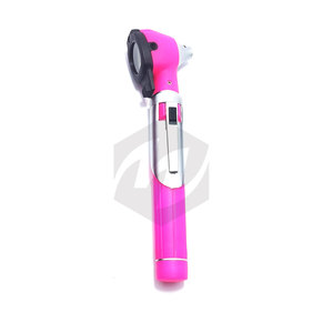 Ensemble d'examen otoscopique à fibre optique, mini format de poche, couleur rose, otoscope de diagnostic portable avec éclairage LED lumineux - Product Image 5