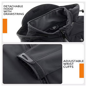 Vêtements de chasse à prix abordable, tenue d'aventure pour froid extrême, séchage rapide, résistants à l'eau, vêtements de randonnée, softshell d'extérieur avec fermeture éclair - Product Image 4