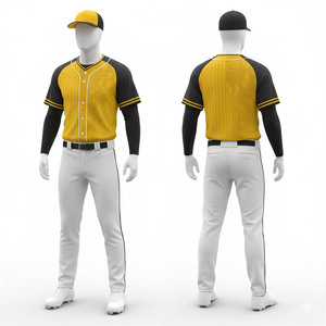 2026 Unisex Baseball Team Kit Digital Print Custom <b>Mesh</b> Breathable Lightweight Pro Quality Wholesale 100% Polyester V-neck - Product Image 5