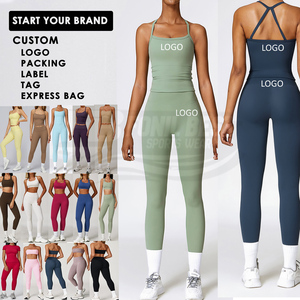 Conjunto Deportivo Sólido para Mujer, Transpirable, Amarillo Mantequilla, 2 Piezas, Sujetador Deportivo con Tirantes, Leggings Ecológicos de Cintura Alta para Yoga, Gimnasio, Baile - Product Image 5