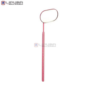 Professional Stainless Steel Lighted Cosmetic <b>Mirror</b> for Eyelash Extensions Non Slip Handle Wide Angle View Artists Beauty - Product Image 5