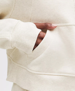 For Half Zip Hoodie Crop Length Regular Fit Fleece <b>Sweatshirt</b> with Pocket Unisex Casual Winter Wear 100% Cotton - Product Image 5