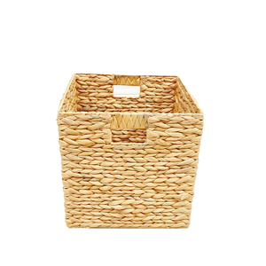 Trending <b>Square</b> Woven Straw <b>Storage</b> <b>Basket</b> 32x32x32cm Handmade Rustic Organizer for Living Room Toys <b>Storage</b> - Product Image 2