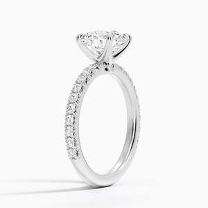 Anillo de Compromiso Amelie Vintage con Tres Piedras de Moissanita, Chapado en Oro de 14K, Engaste de Garras, Certificado GRA, Unisex, para Aniversario de Bodas - Product Image 6