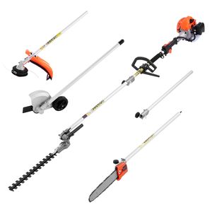 Tagliasiepi a Benzina 26cc 6-in-1 a 2 Tempi con Asta di Prolunga per Decespugliatore e Set di Protezioni Inclusi - Product Image 6