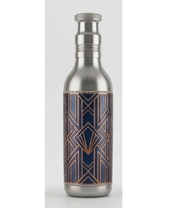 Copper Bottle with 2 Glass Set Modern <b>Floral</b> Design Eco-Friendly & Leak-Proof for Ayurvedic Health Benefits - Product Image 3