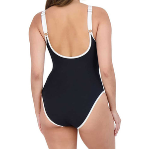 High Quality Summer Swimwear New Design Women's Breathable 100% Polyester Plus Size Swimming <b>Suit</b> Wholesale Customized - Product Image 4