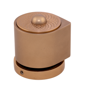 Juego de manijas de latón macizo moderno para cerradura de embutir, placa de doble tono, acabado mate PVD oro rosa, PVD oro, negro brillante, herrajes de 60 mm - Product Image 4