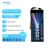 Batería de Iones de Litio de Estado Semisólido XINGTO de Alta Calidad, Modelo 6S, 28000 mAh, 340 Wh/kg, LiNiMnCoO2, para Drones Industriales UAV