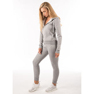 Ensemble de survêtement unisexe en molleton de coton respirant et à séchage rapide, coupe ajustée, 2 pièces, avec fermeture éclair et boutons, écologique, pour l'hiver - Product Image 3
