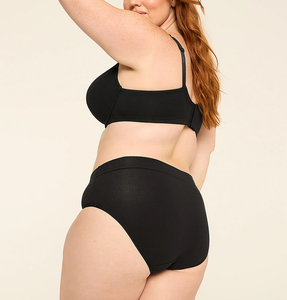 Nouvelle culotte taille moyenne unie pour femme, grande taille, effet ventre plat, confortable et élastique, style hipster - Product Image 5