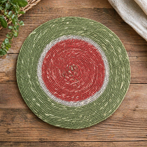100% Natural Seagrass <b>Table</b> <b>Mat</b> | <b>Round</b> Eco Friendly Placemat | Handmade Woven Dining Decor | Export Quality Indian Supplier - Product Image 1