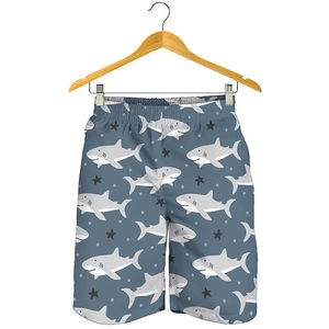 Shorts de bain imprimés 3D avec motif de requins de dessin animé pour hommes, shorts de plage mignons à motifs d'animaux pour enfants, shorts de bain à séchage rapide pour l'été, shorts de surf - Product Image 6