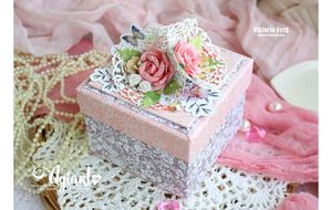Luxury Floral Storage <b>Box</b> Pink Rose Gift Case Decorative <b>Keepsake</b> <b>Box</b> Artificial Flower Gift <b>Box</b> - Product Image 4