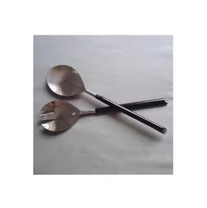 Ensemble professionnel de cuillères et fourchettes à salade en acier inoxydable pour la restauration commerciale - Product Image 3