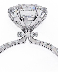 Bague en argent 925 plaqué or, personnalisée avec moissanite, bague de mariage, moissanite ronde brillante de 1,5 carat, blanc pur, pour femmes - Product Image 3