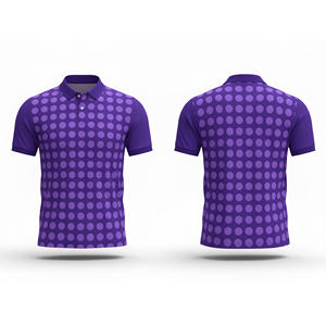 เสื้อโปโลพิมพ์ลายดิจิตอลแบบซับลิเมชั่น – เสื้อทีมพิมพ์ลายทนต่อการซีดจางสำหรับผู้ชาย ผู้หญิง และเยาวชน แห้งเร็ว ระบายอากาศได้ดี เหมาะสำหรับการเล่นกีฬา - Product Image 4