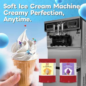 เครื่องทำไอศกรีมซอฟต์เสิร์ฟ KEIFU ICE38L แบบตั้งโต๊ะ สเตนเลสสตีล คอมเพรสเซอร์เดี่ยว สำหรับชานมไข่มุก - Product Image 4