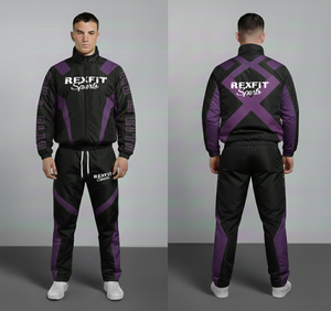 Clothing Manufacturers Rexfit Track Suit Windbreaker Letter Print Lightweight <b>Zip</b> <b>up</b> <b>Jacket</b> Tracksuits for Men Nylon Custom Logo - Product Image 3