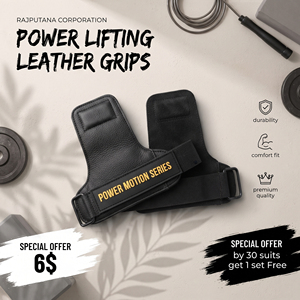 Leather Waist Support Adjustable Hook & Loop Leather <b>Grips</b> <b>Weight</b> <b>Lifting</b> Strength Training Leather <b>Grips</b> Unisex - Product Image 1