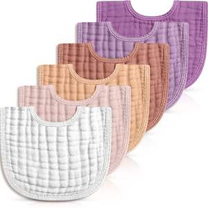 Bavoirs en mousseline pour nouveau-nés 95% bambou 5% élasthanne Douceur et confort extensibles - Product Image 1