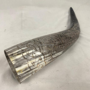 Cuerno para beber de cuerno de búfalo tallado a mano, diseño vikingo, para hidromiel y cerveza, artesanía natural de la India, venta al por mayor. - Product Image 5