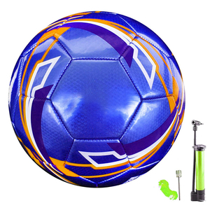 OEM Wholesale Factory Custom Print PU Leather Foldable Soccer <b>Ball</b> Size 5 High Quality Rubber Training Football Sports Matches - Product Image 1