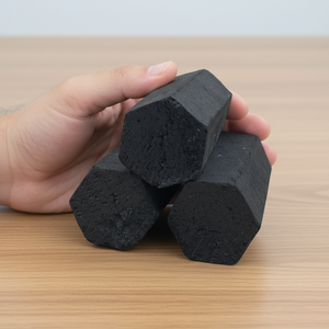 Sparkless Hexagonal <b>Charcoal</b> Low Ash Content 2% for Hookah - Product Image 1