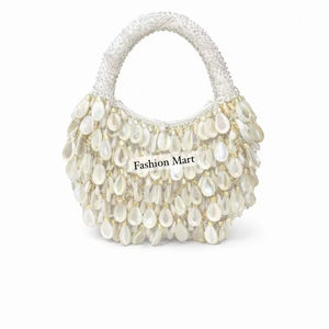 กระเป๋าแฟชั่นประดับลูกปัดสั่งทำจากโรงงานโดยตรง กระเป๋าถือผู้หญิงหรูหราประดับตกแต่งทำมือ - Product Image 1