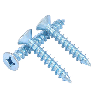 High Strength Self Tapping <b>Screws</b> <b>M3</b> M4 Cross Head Countersunk Galvanized Blue White Woodworking Household Use - Product Image 5