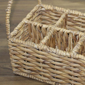 Artex Dong thap ตะกร้าหญ้าทะเลทำด้วยมือหัตถกรรมทอผ้าผักตบชวาธรรมชาติ - Product Image 4