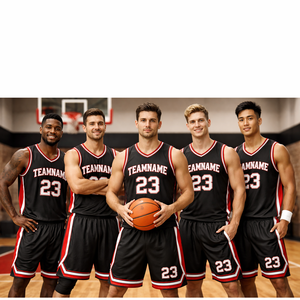 ชุดบาสเก็ตบอลทีมมืออาชีพ ออกแบบได้ตามต้องการ ระบายอากาศได้ดี เป็นมิตรกับสิ่งแวดล้อม แห้งเร็ว ผลิตจากโพลีเอสเตอร์ 100% ลายเรียบ สายรัดแบบ T-Strap - Product Image 3