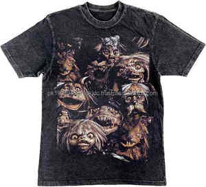 Venta al por mayor de alta calidad de los hombres XS ácido lavado sudaderas con capucha ropa informal transpirable personalizado nuevo diseño Regular venta patrón de impresión - Product Image 1