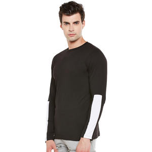 Nuevas Camisetas de Hombre 100% Algodón, Cuello Redondo, Manga Larga, Ajuste Cómodo, Estilo Urbano, Ecológicas, Colores y Tallas Personalizables - Product Image 3