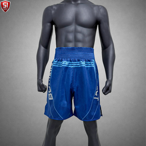 Shorts de boxe MMA élégants avec taille élastique et tissu satiné, ajustement confortable pour les combattants, séances d'entraînement, performances sur le ring - Product Image 1