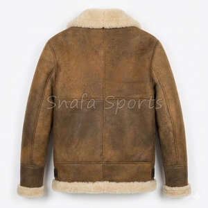 Nouvelles vestes imperméables en cuir de mouton et fourrure de qualité supérieure pour hommes, chaudes et épaisses, collection Automne/Hiver 2026 - Product Image 2