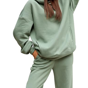 Conjunto de Ropa Casual de Invierno para Mujer, Dos Piezas, Estilo Urbano |   Conjunto Deportivo Personalizado |   Elegante, 100% algodón, ecológico - Product Image 6