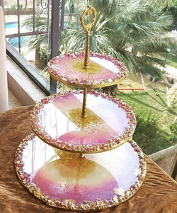 Support de présentation élégant et écologique en résine pour gâteaux d'anniversaire, desserts, cupcakes, fêtes de mariage, maison, cuisine, boulangerie - Product Image 5