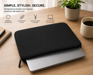 Funda Protectora para Portátil de Lona Negra de 14 Pulgadas, Ligera y Delgada, para Notebook, Bengala Occidental - Product Image 1